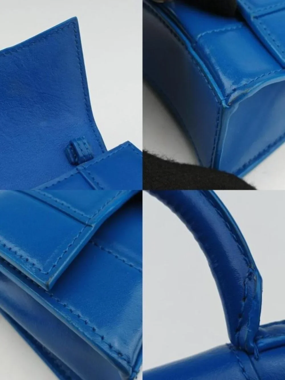 Balenciaga Hourglass Mini Blue Leather Belt - Picture 16 of 16